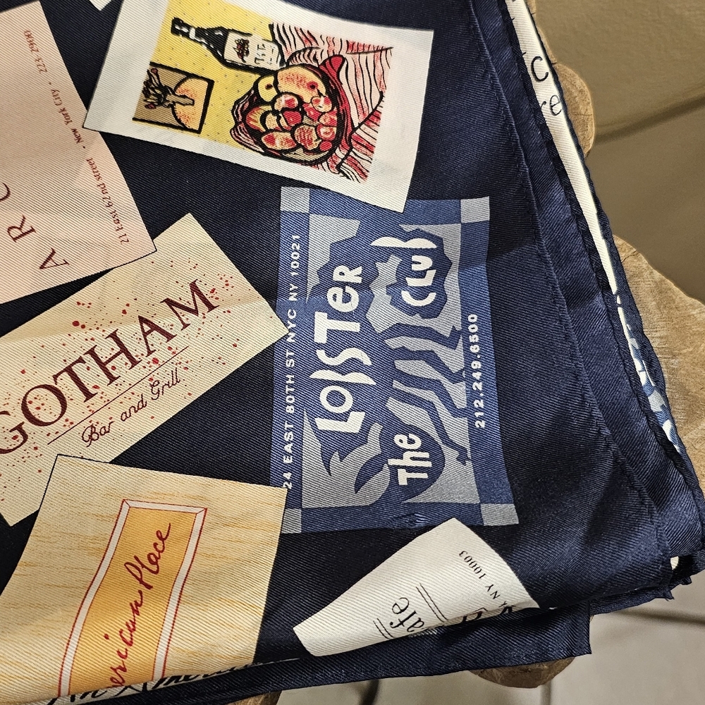 ECHO Vintage NYC Bygone Era Silk Scarf - Picture 2 of 9